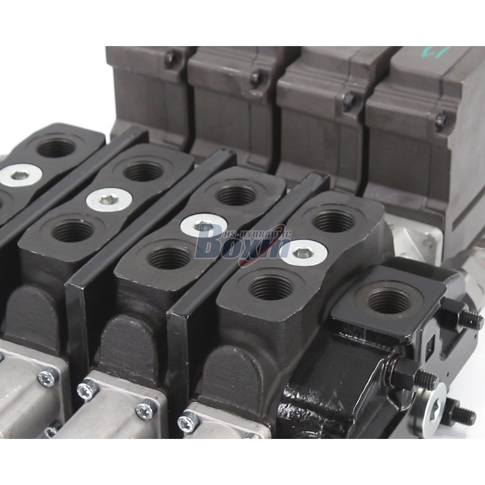 OEM ODM Customization Service for SD8EMA-4OT Electric Motor 4 Spool Sectional Directional Valve detail image